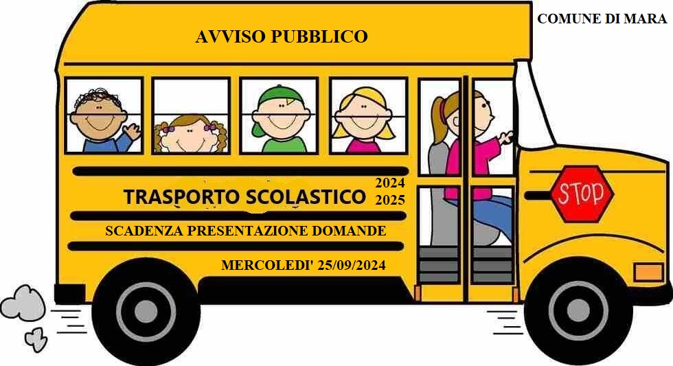 TRASPORTO SCOLASTICO ANNO 2024/2025